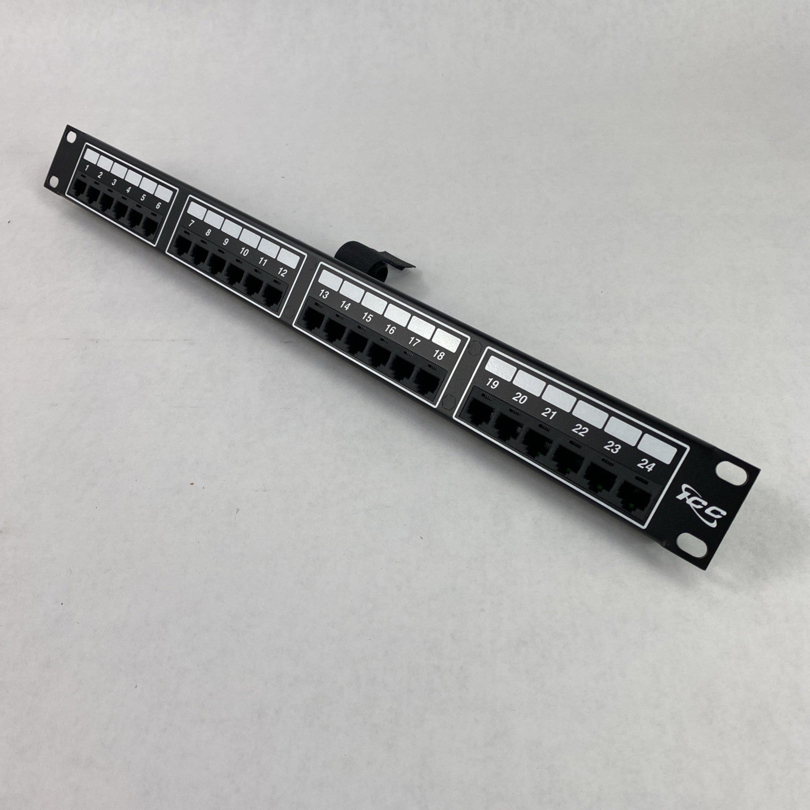 ICC 24- port 8P2C Patch Panel with 50-Pin Female Telco Connector 1 Rack Mount 8