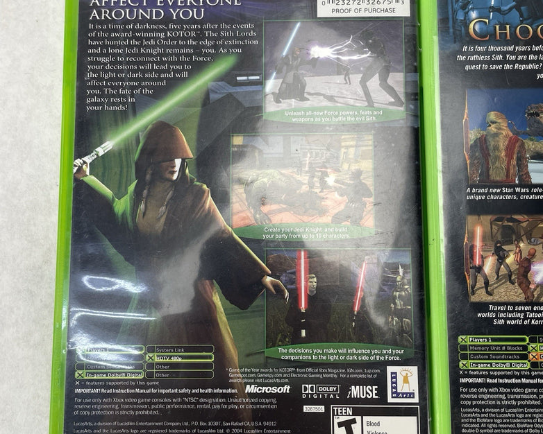 Star Wars Knights Of The Old Republic 1 & 2