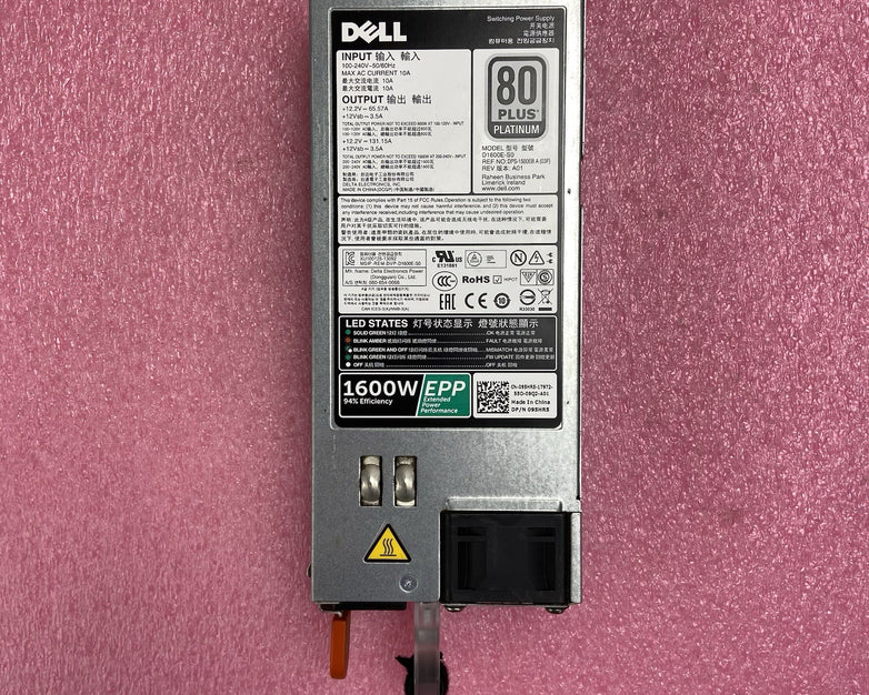 Dell 95HR5 80 Plus Platinum 1600W Power Supply