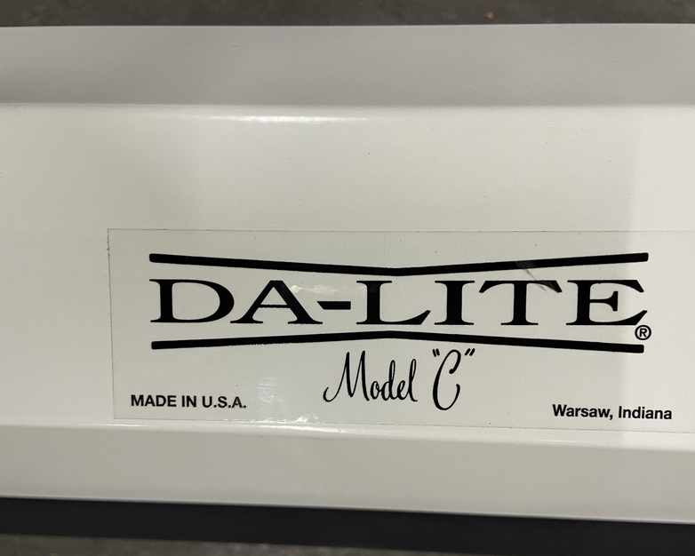 Da-Lite  Model C Manual Projection Screen 96" 16:10 - Tensioner Broken