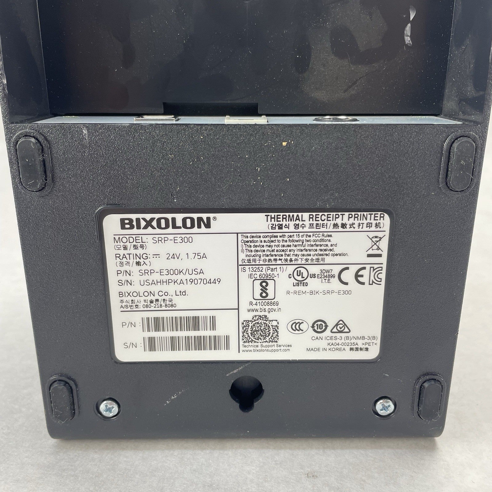 Bixolon SRP-E300 Missing Plastic Cover Tested6