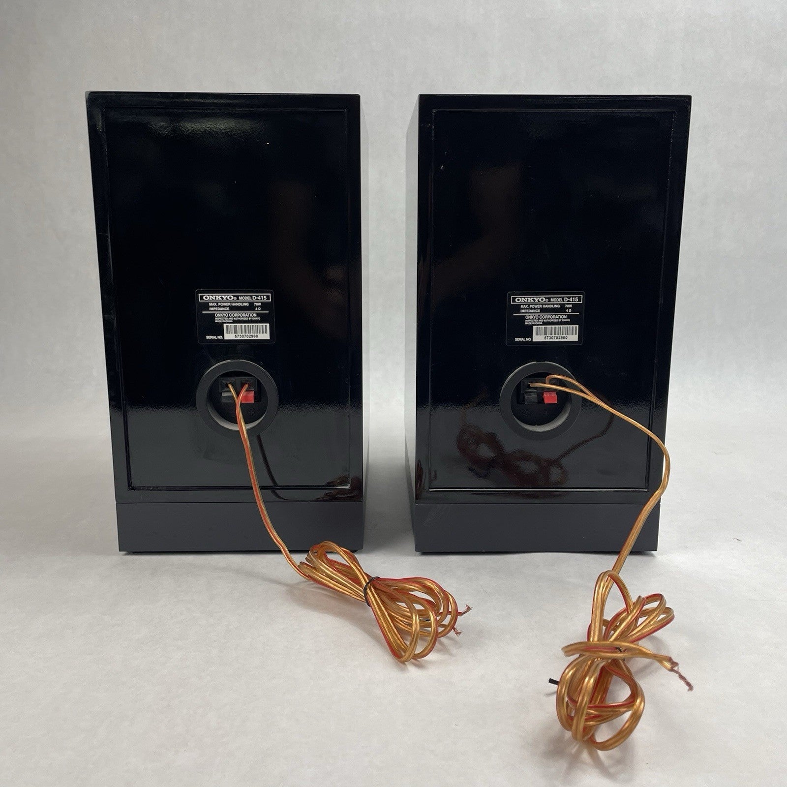 Onkyo Model D-415 Bookshelf Speakers Pair 70W Hifi Audio