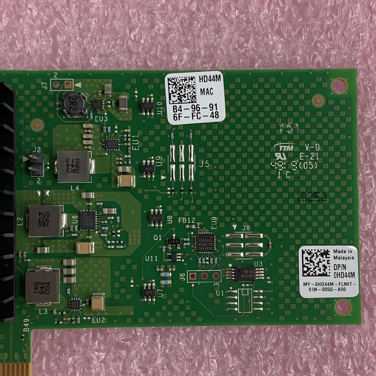 Dell HD44M Intel X710-T2L Dual Port 10GbE Base-T PCIe x8 Network Adapter