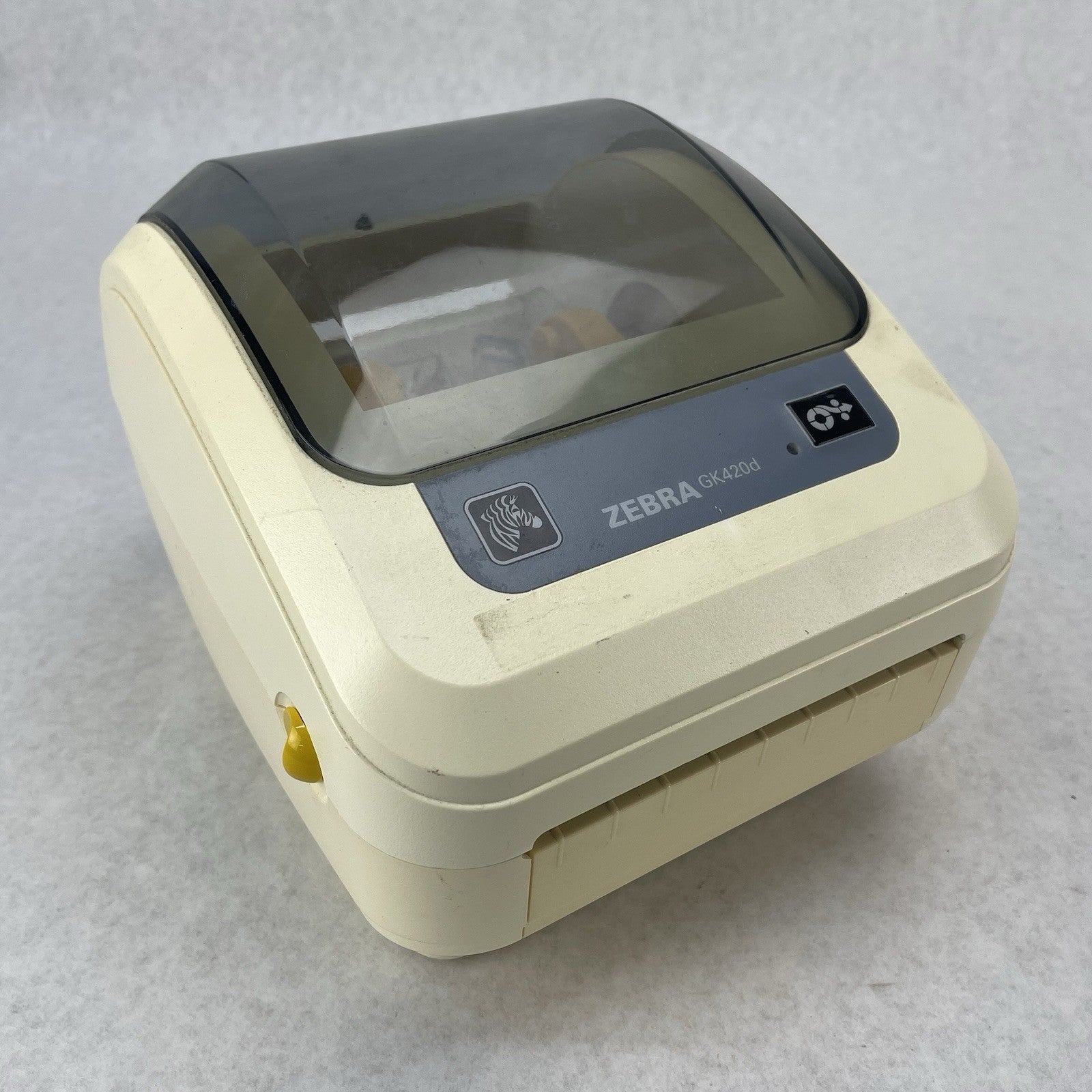 Zebra GK420D Direct Thermal Printer, Tested For Parts or Repair 297,991pgc0