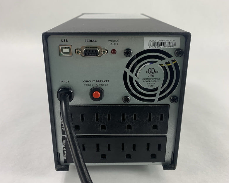CyberPower OR1500PFCLCD PFC Sinewave UPS 8 Outlets Tested No Batteries