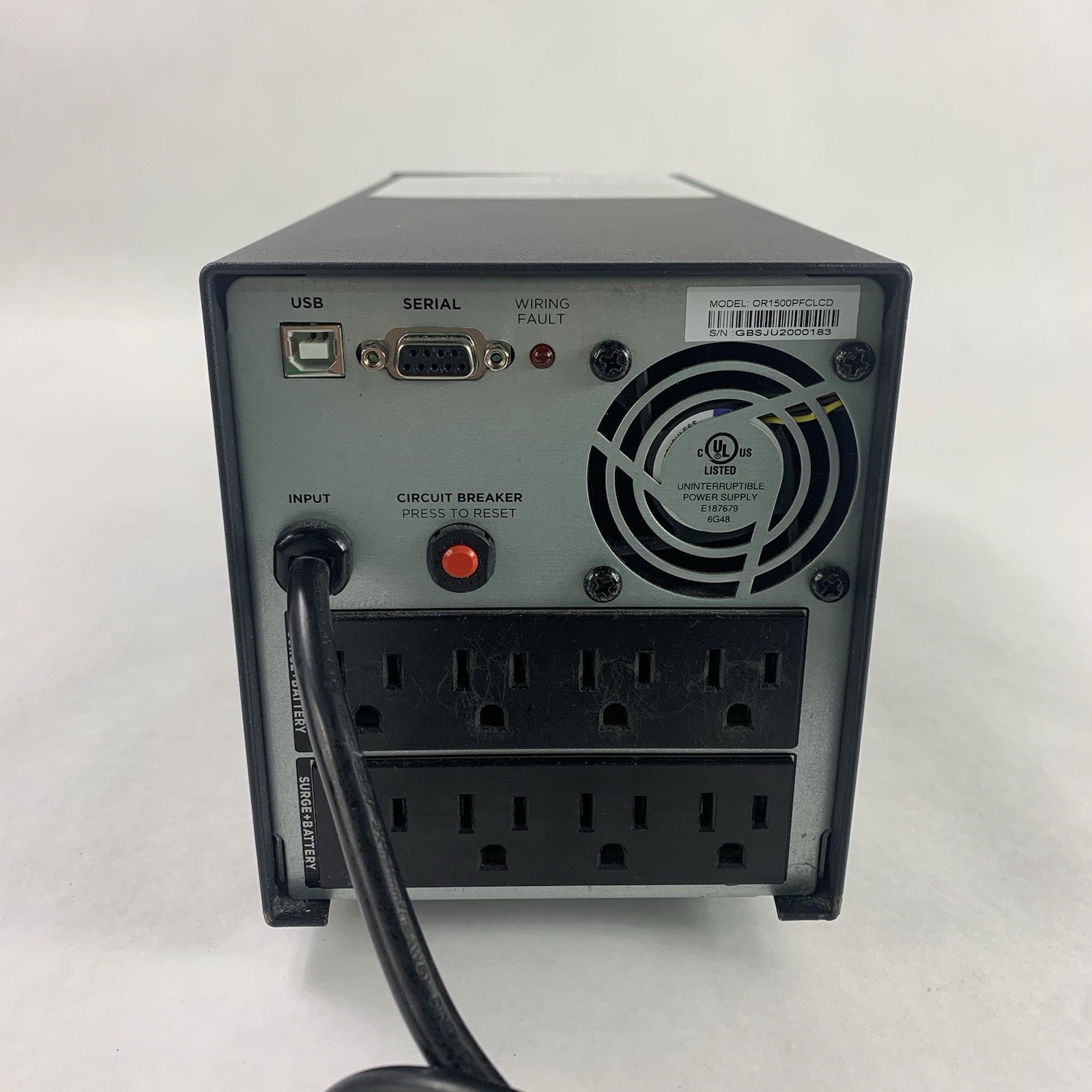 CyberPower OR1500PFCLCD PFC Sinewave UPS 8 Outlets Tested No Batteries4