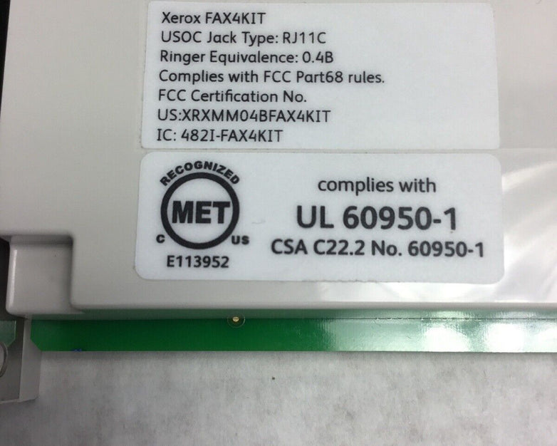 Xerox Workcentre XMF-1 Copier Replacement Fax Module 960K76642 084K42804