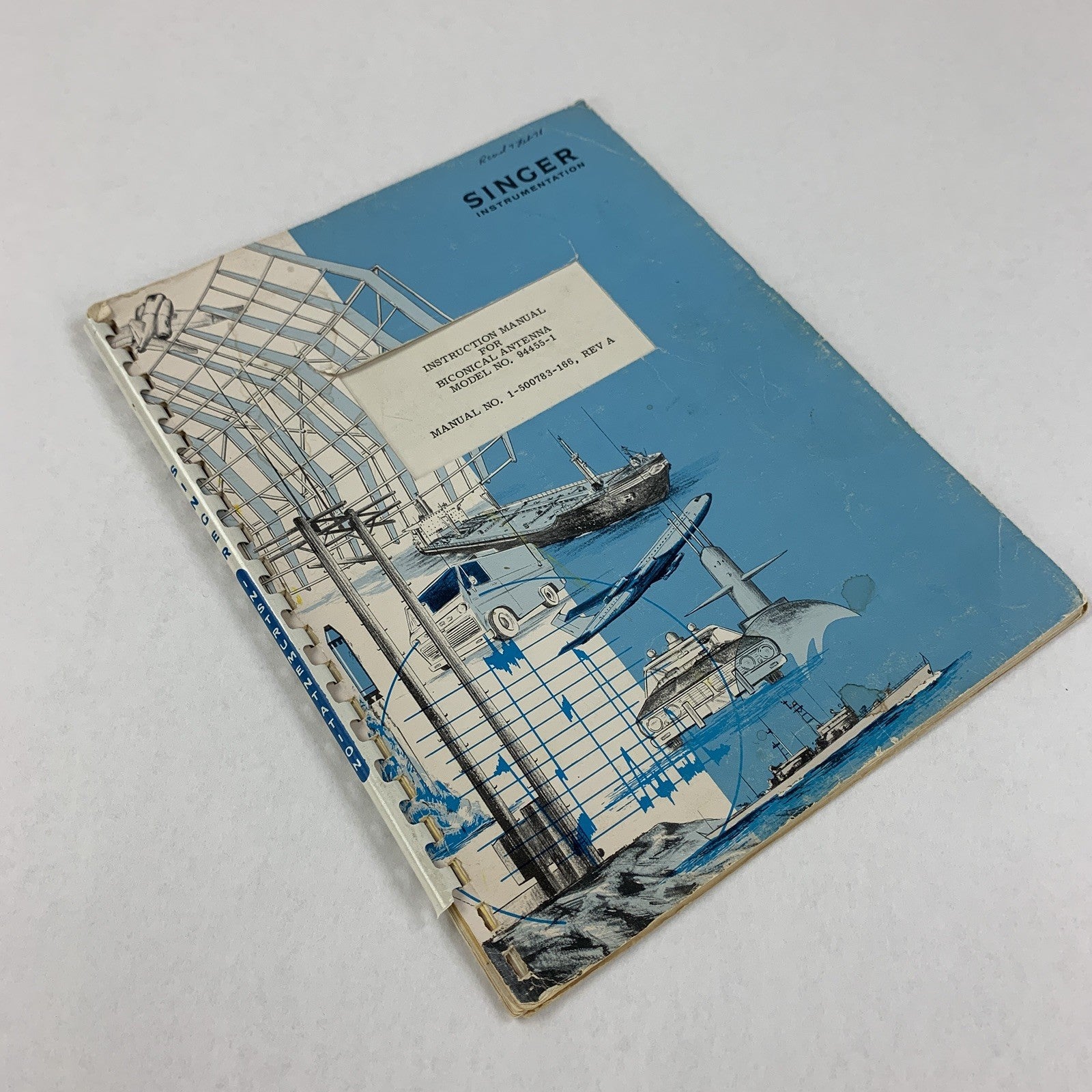 Singer 1-500783-166 Biconical Antenna 94455-1 Instruction Manual