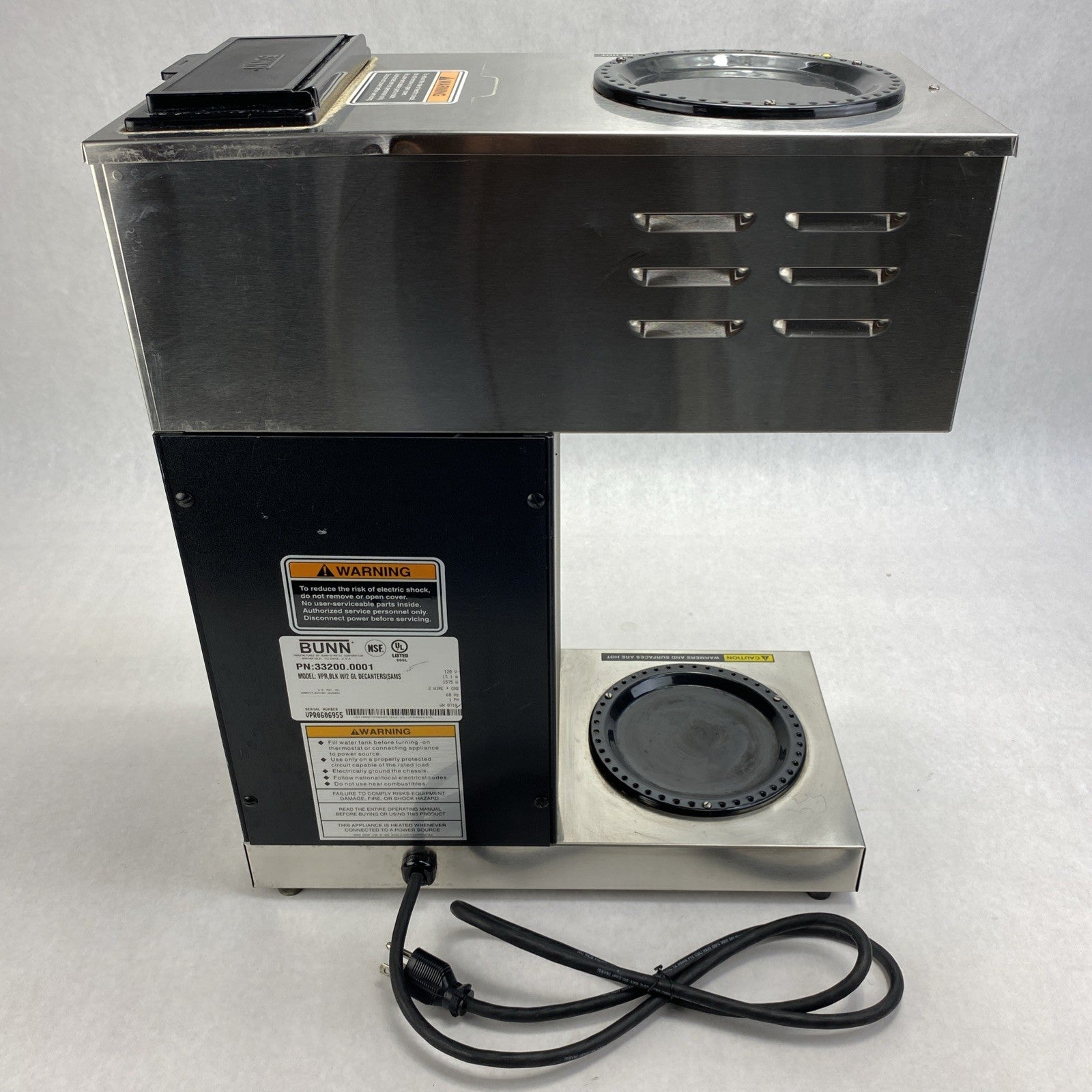 Bunn VPR Series 33200.0001 Decanter Commerical Coffee Maker5