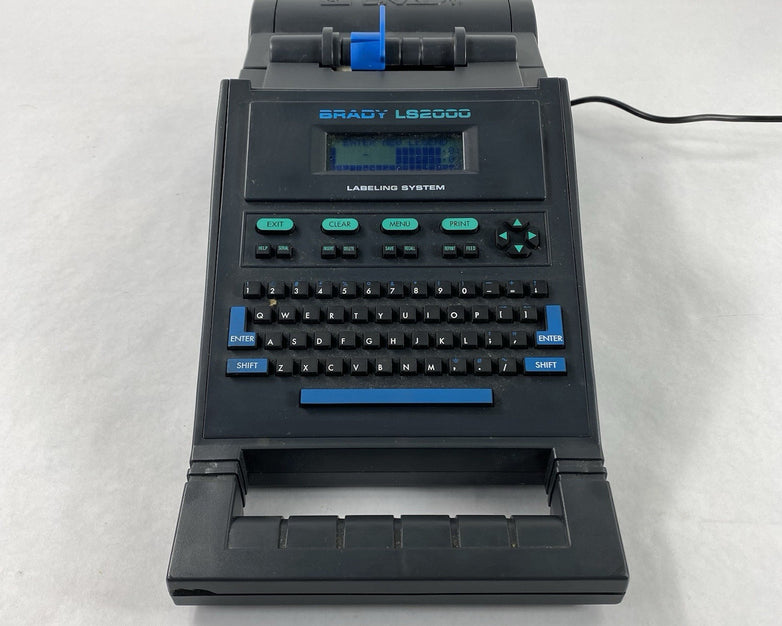 Brady LS2000 Labeling System Portable Printer 4 Line Display Power Tested