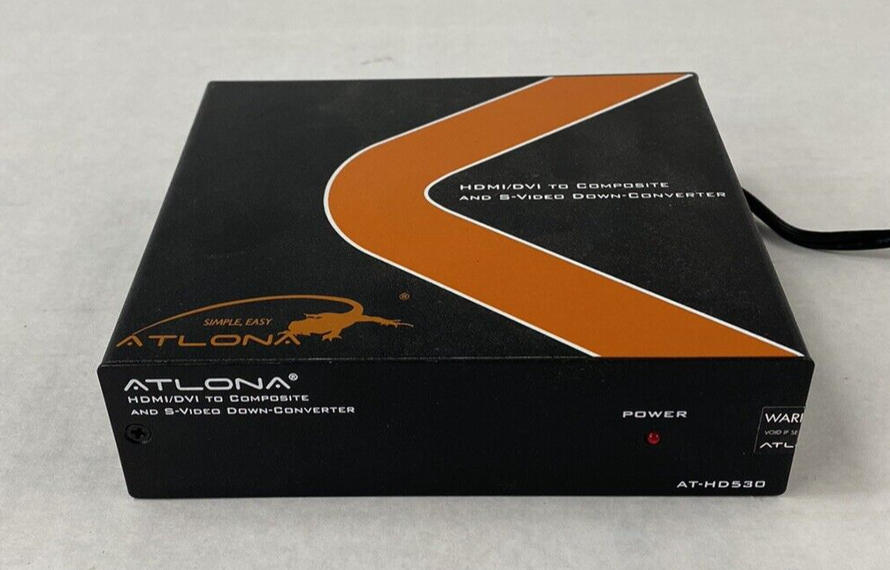 Atlona AT-HD530 HDMI to Composite/S-Video Down-Converter w/ Adapter Power Tested