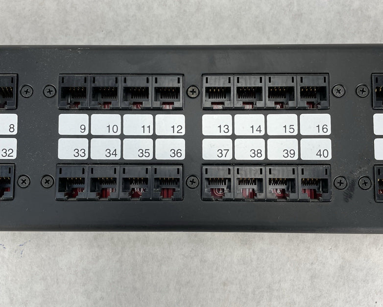 Hubbell P5E48UE SpeedGain C5E+ 2U 48-Port Rack Mountable Patch Untested