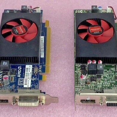 Mix of 4 Untested Radeon 1GB DisplayPort DVI PCIe16 Low Profile GPUs