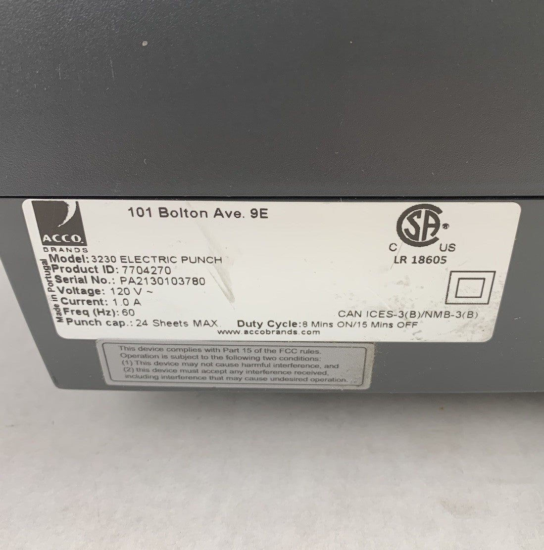 GBC Electric Punch 3230 - Tested4