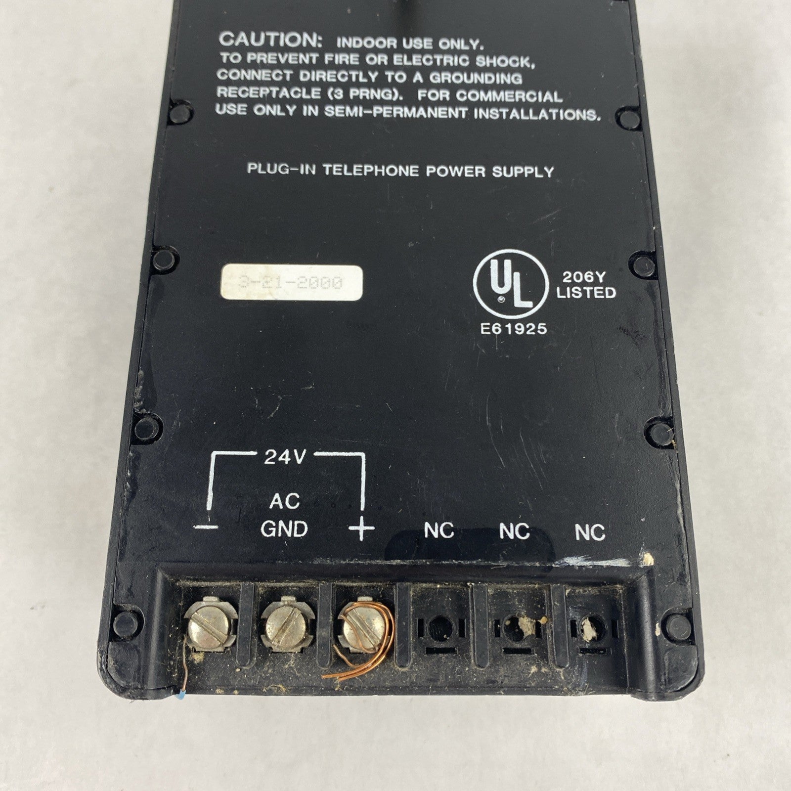 Valcom VP-1024 Power Supply 120VAC 0.4A 60Hz Untested No Cords6