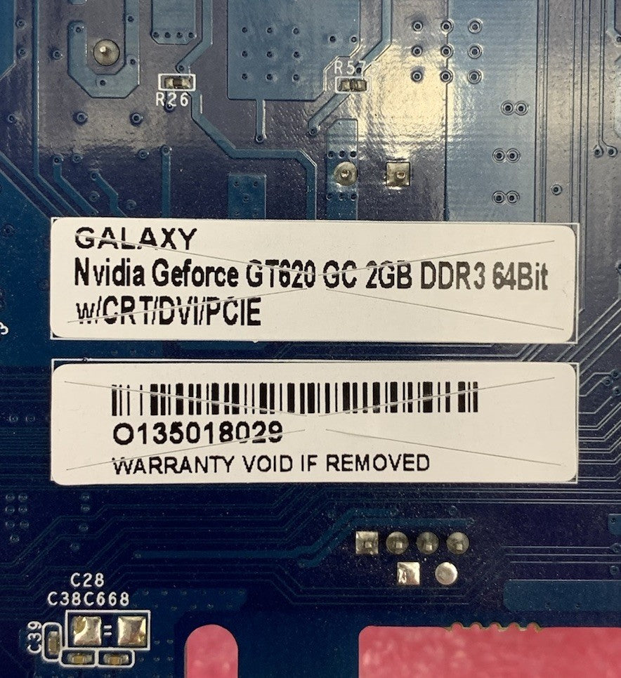 Galaxy Nvidia GT 620 GC 2GB Graphics Card
