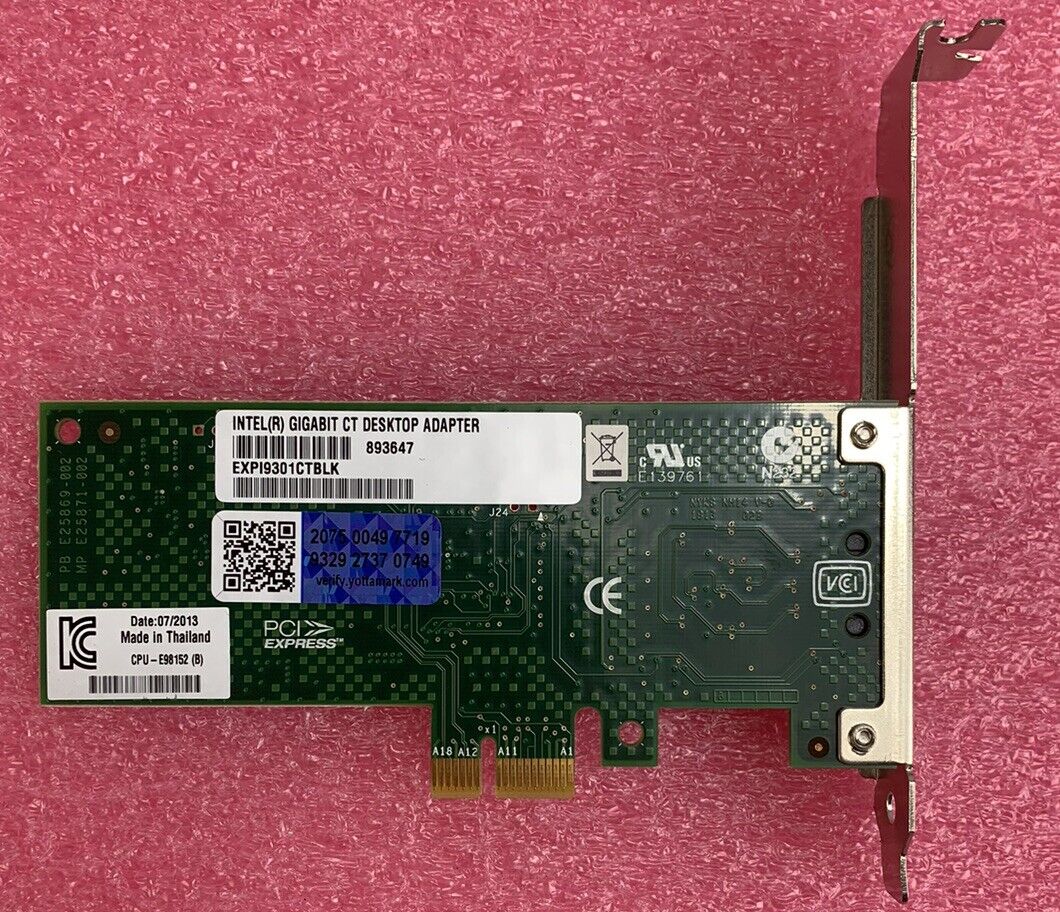 Intel (R) Gigabit CT Desktop Adapter EXP19301CT