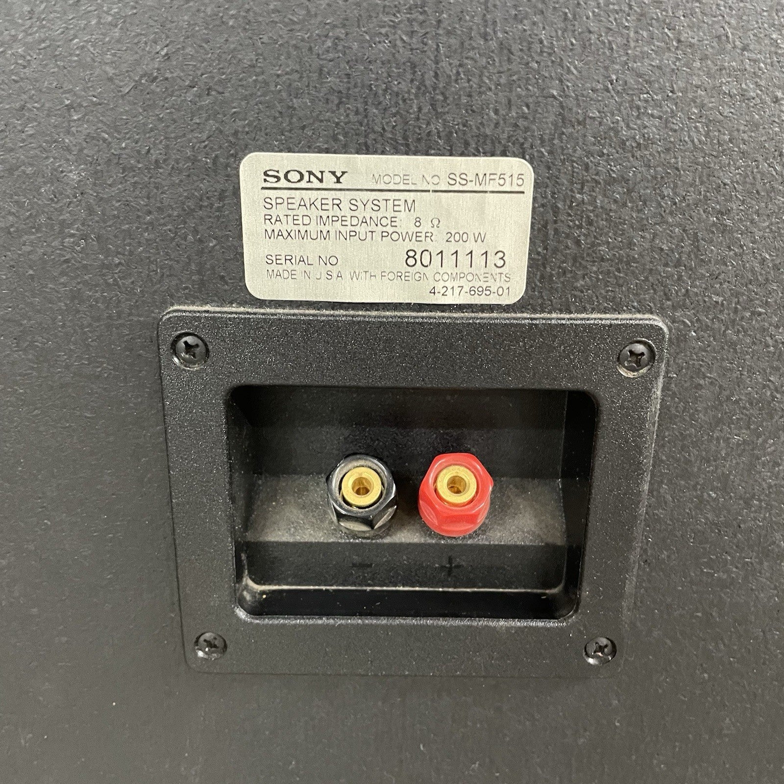 Sony SS-MF515  Tower Speakers (Pair) Tested