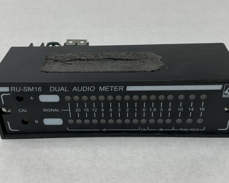 RU-SM16 Dual Audio Meter Untested
