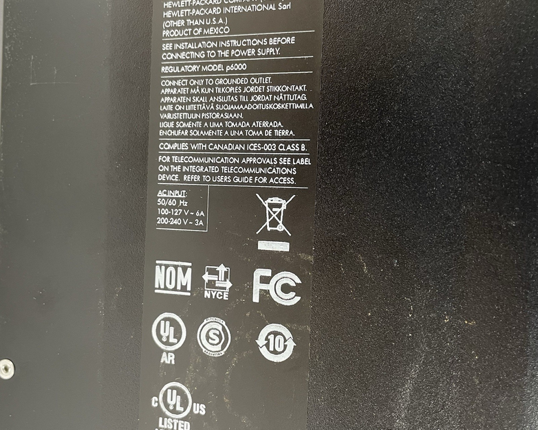 HP Pavilion P6605F MT Pentium Dual-Core E5500 2.80 GHz 4 GB No HDD/OS