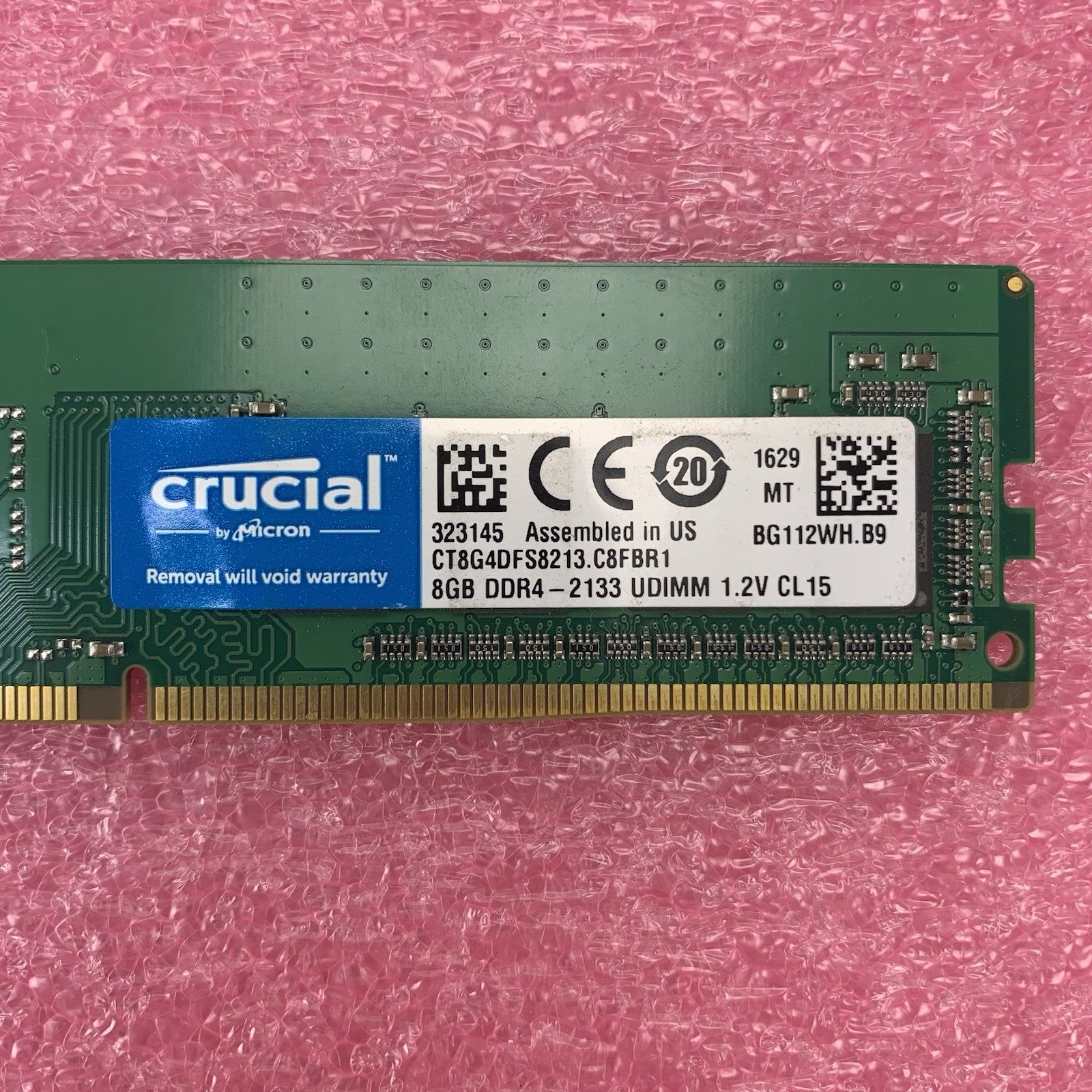 Micron Crucial CT8G4DFS8213.C8FBR1 DDR4-2133 8GB 1Rx8 Desktop Memory RAM6