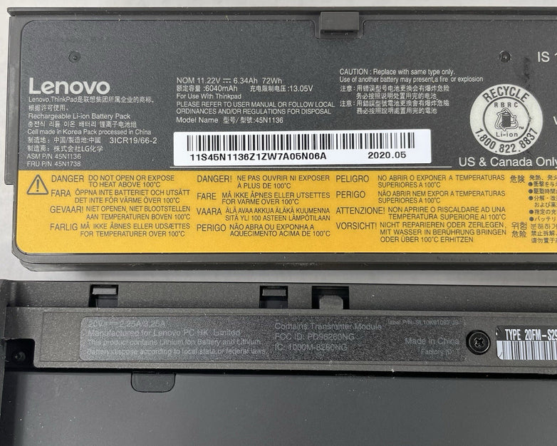 Lenovo ThinkPad T460 14" i5-6300U 2.40 GHz 8 GB RAM No SSD/OS/AC
