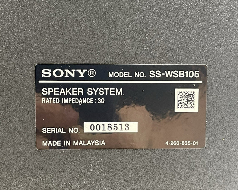 Sony SS-WSB105 Subwoofer Speaker Tested
