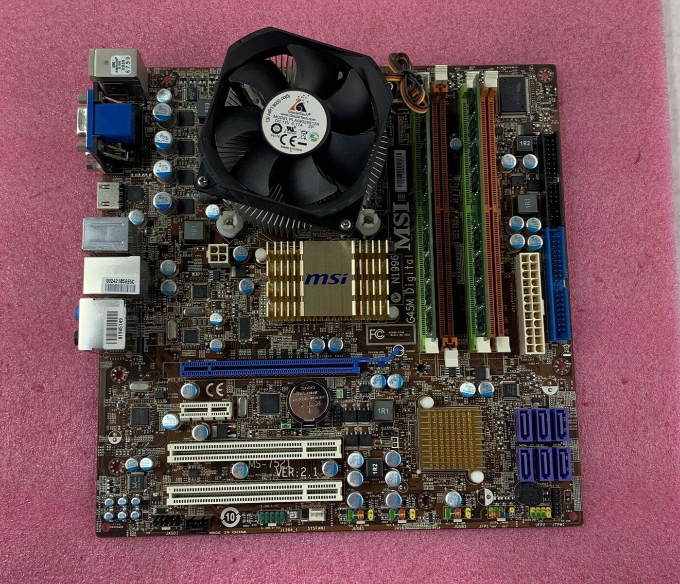 Micro-Star MS-7521 Motherboard Pentium Dual-Core E5300 2.6GHz 4GB RAM