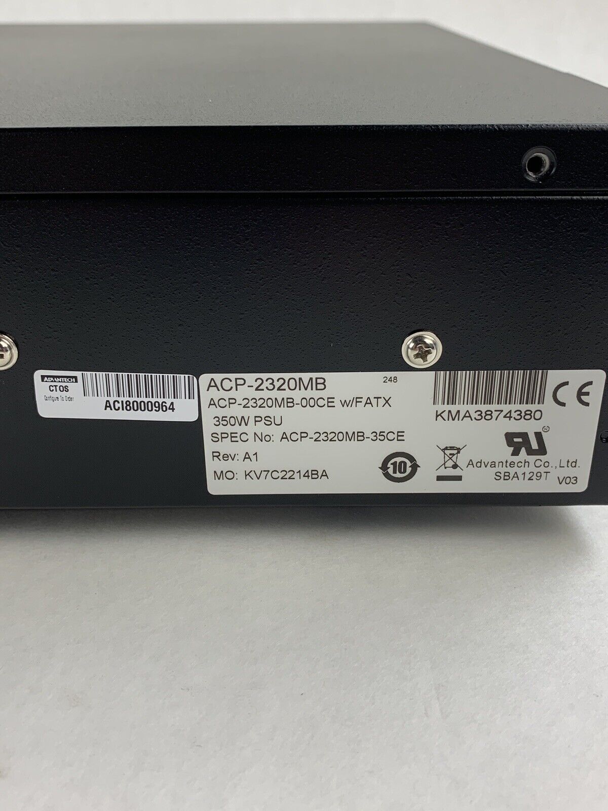 Advantech ACP-2320MB-00CE 2U Rackmount ATX Computer Case 3.5" HDD Caddies & PSU