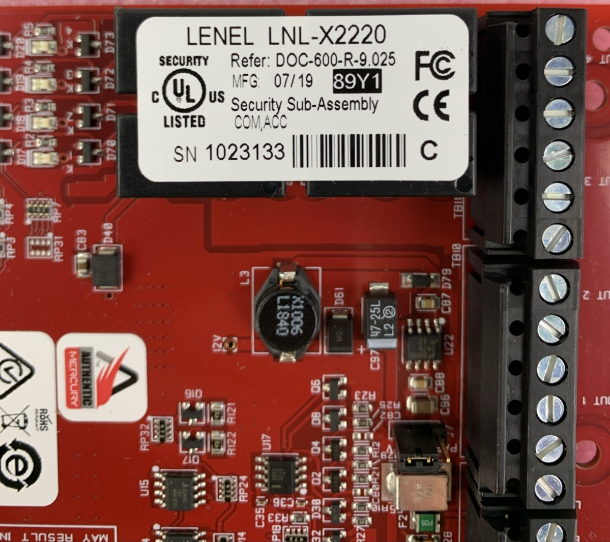 Lenel LNL X2220 Intelligent Dual Reader Controller10