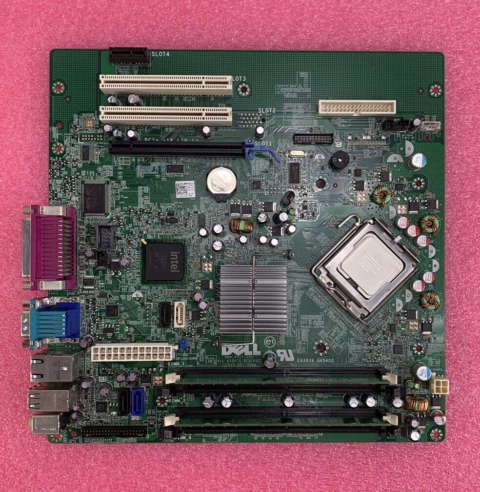 Dell OG214D Motherboard Intel Core 2 Duo E8400 3.00GHz 2GB RAM No Shield