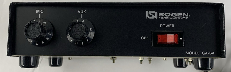 Bogen GA-6A 6-Watt Utility Power Amplifier - Turns on Not Tested