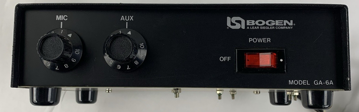 Bogen GA-6A 6-Watt Utility Power Amplifier - Turns on Not Tested5