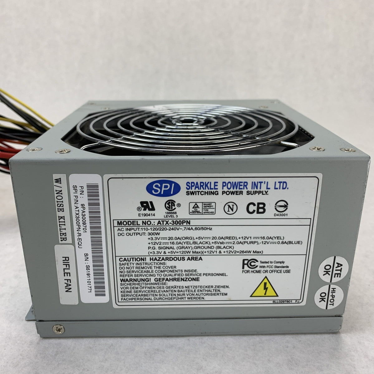Sparkle Power SPI ATX-300PN 300W Switching Power Supply 9PA3009701 - Tested4