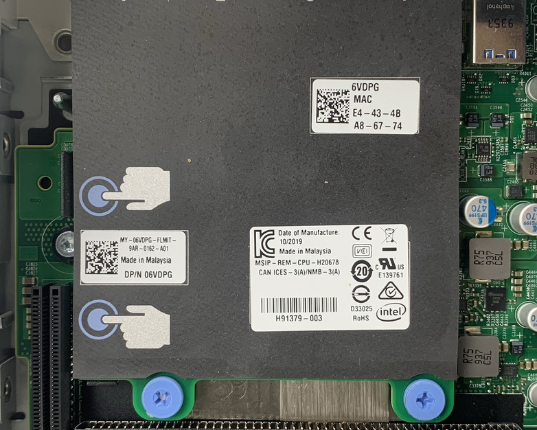 Dell PowerEdge R640 1U 8SFF Server 2x Gold 6238 2.1 GHz 64 GB H740 No OS No HDD