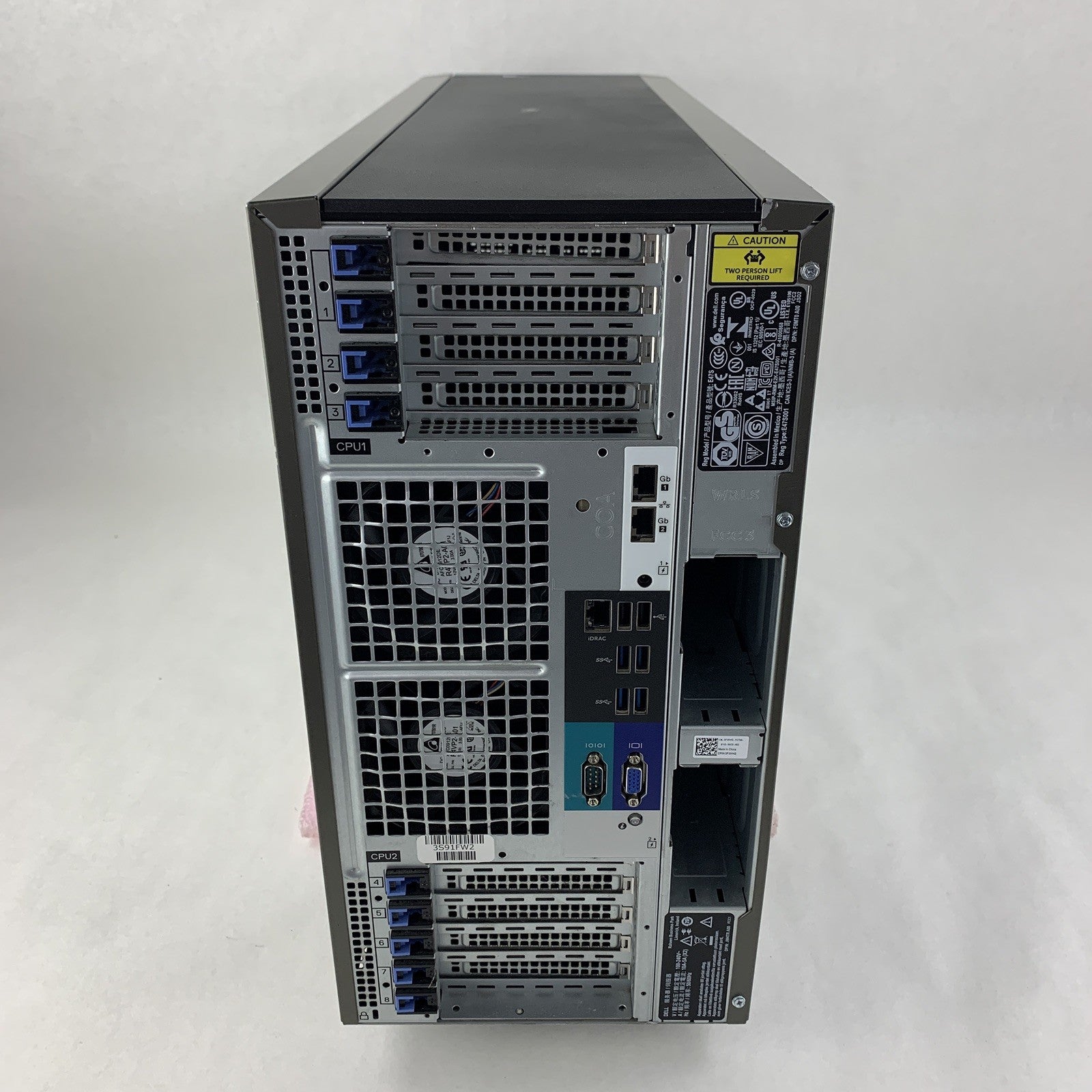 Dell PowerEdge T640 Tower Server 2x  Gold 6125 2.6 GHz  64 GB Ram No OS No HDD