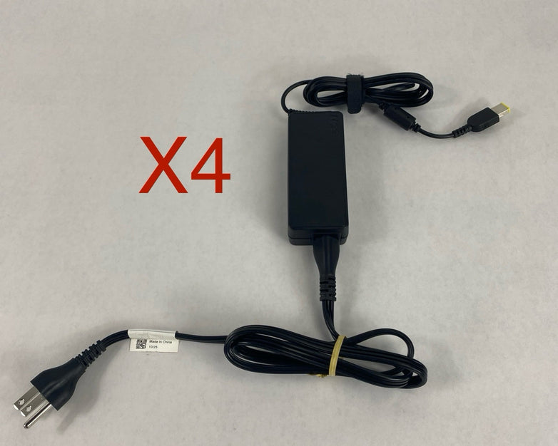 Lenovo ADP-65FD B Mix Lot with ADP-65ME B AC Adapter Yellow Tip Lot of 4