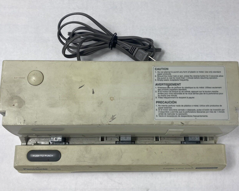 Panasonic Model No. BH-780 Commercial Electric 3 Hole Punch Tested