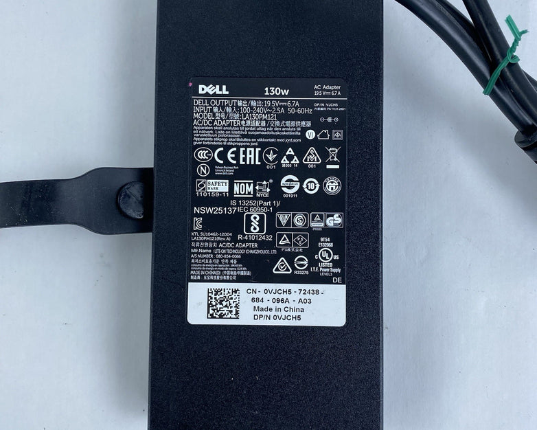 Dell LA130PM121 130W AC/DC Adapter Mixed Lot w/ DA130PE1-00 Lot of 5