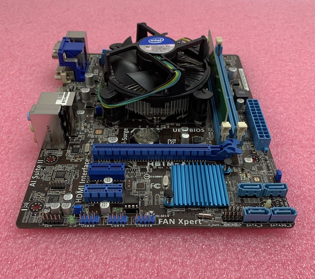 Asus H61M-A Motherboard Intel Pentium G2030 3GHz 2GB RAM w/ Shield