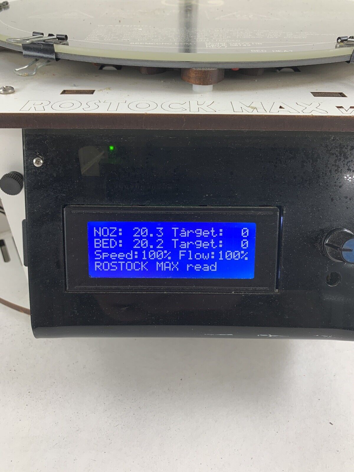 Rostock Max V2 ONYX-HB Desktop 3D Printer Power Tested