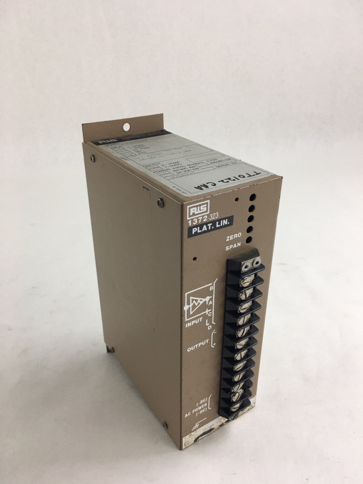 RiS SC-1372-323-3P Isolated RTD Transmitter 4-20MA 115 VAC 4W 200 Ohm - Untested0