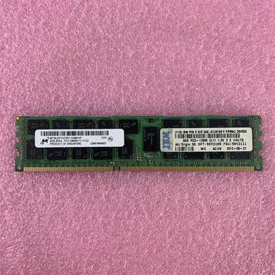 Micron MT36JSF1G72PZ-1G6M1HF 8 GB 2Rx4 DDR3 PC3-12800R ECC REG Server Ram