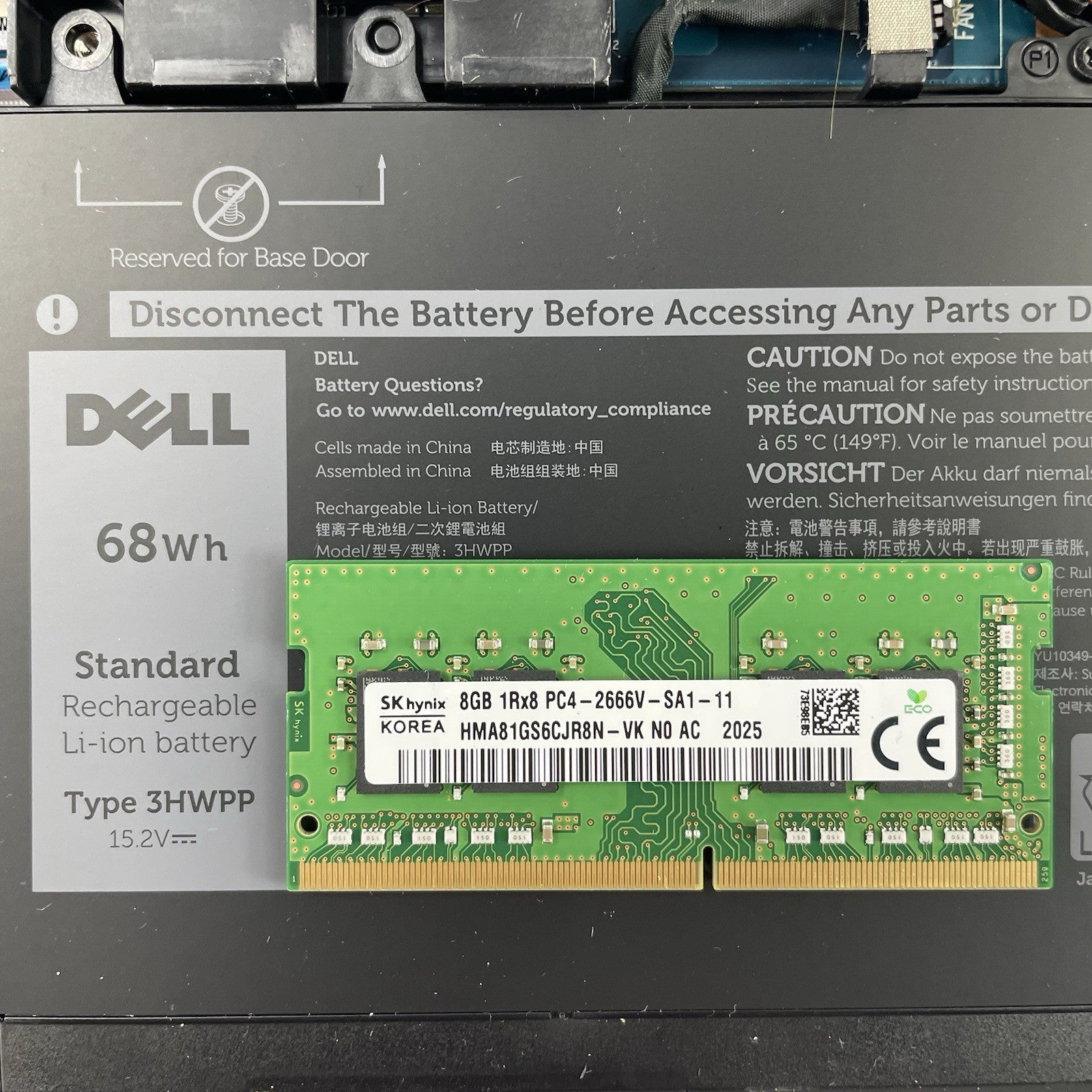 Dell Latitude 5501 15.6" i5-9400H 2.50 GHz 8 GB RAM No SSD/OS/AC23