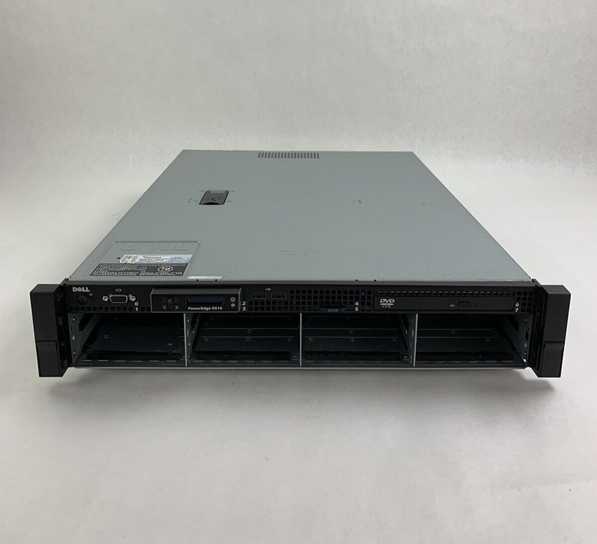 Dell PowerEdge R515 Server 1x AMD Opteron 4122 2.2 GHz 16 GB RAM No HDD No OS