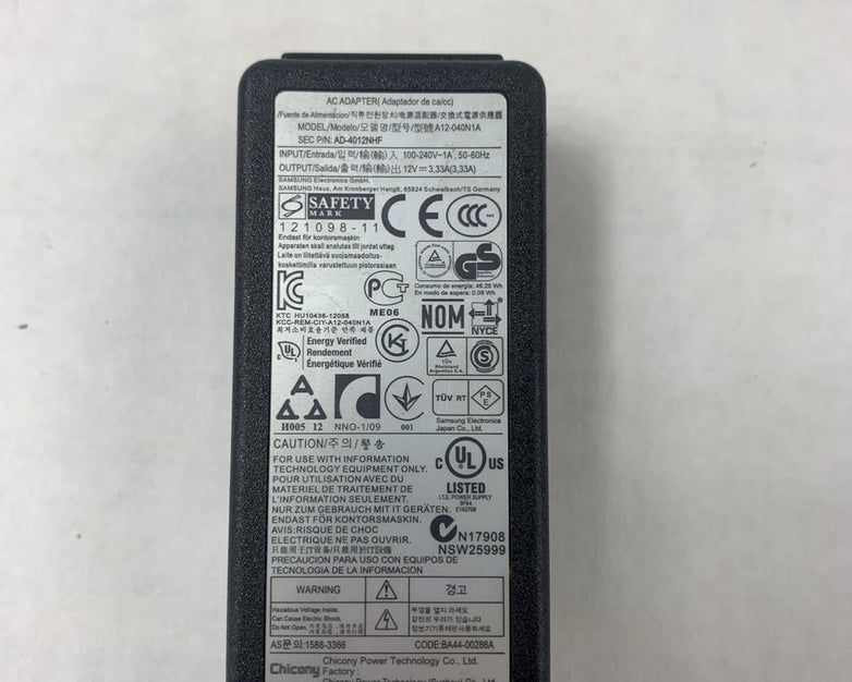 Lot of 5 Samsung A12-040N1A AC Adapter 12V