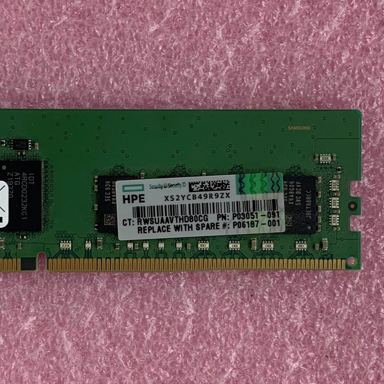 Samsung M393A2K40CB2-CVFBY 16 GB PC4-2933Y-R 1Rx4 DDR4 ECC Server Memory RAM3