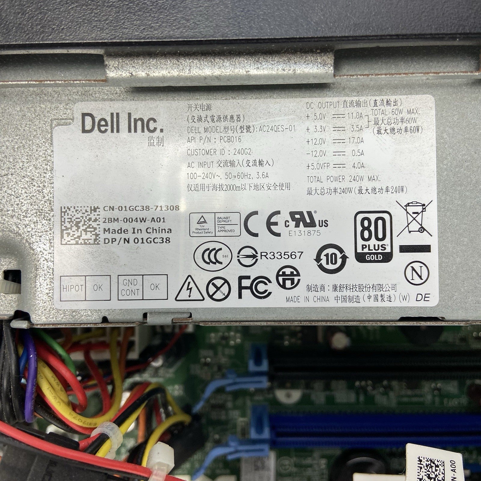 Dell Optiplex 9010 SFF Intel Core i5-3470 3.2GHz 4GB RAM No HDD No OS10