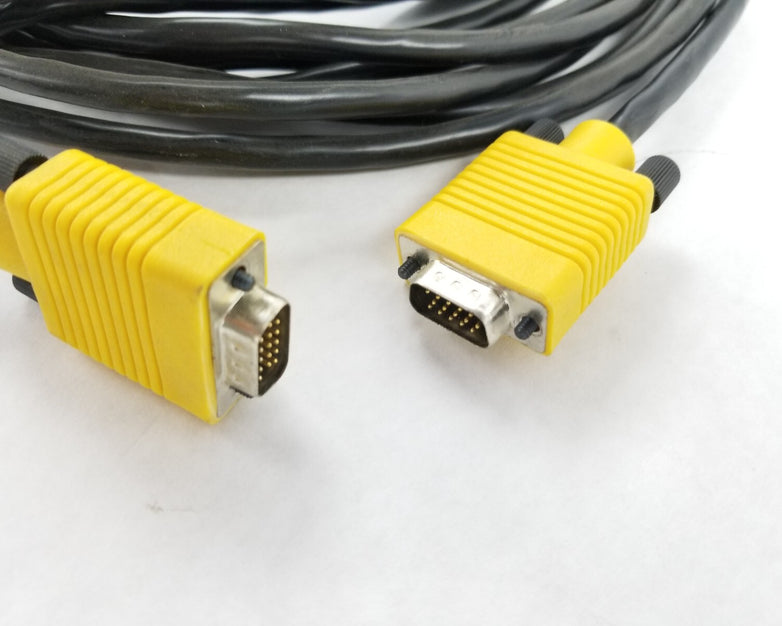 Lot of (2) Polycom Male to Male VGA Cable 25ft for VS4000 (P/N:09211-001)