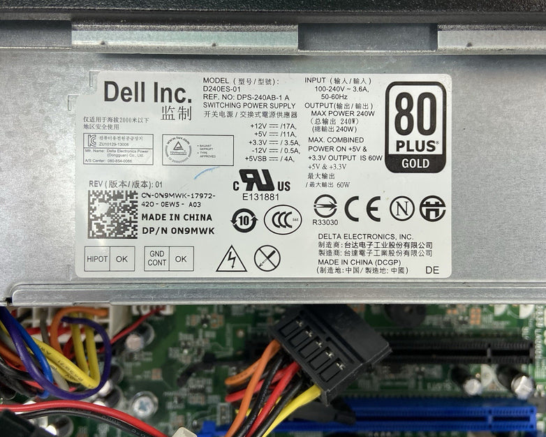 Dell Optiplex 7010 SFF Intel Core i5-3470 3.2GHz 4GB RAM No HDD No OS